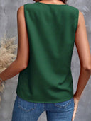 Blusa sin manga con de volado - ArmasStyle