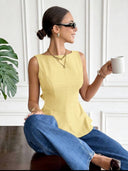 Blusa sin manga elegante y sin espalda, con lazo trasero - ArmasStyle