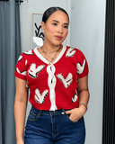 Blusa tejida con perlas - ArmasStyle