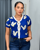 Blusa tejida con perlas - ArmasStyle