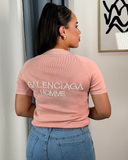 Blusa tejida cuello V