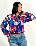 Camisa corta con estampado