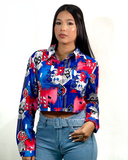 Camisa corta con estampado
