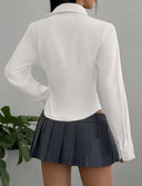 Camisa clasica manga larga con cintura - ArmasStyle