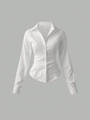 Camisa clasica manga larga con cintura - ArmasStyle