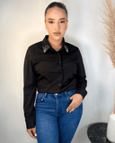 Camisa con brillos en el cuello - ArmasStyle