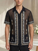 Camisa de caballero estampado transparente - ArmasStyle