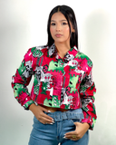 Camisa corta con estampado