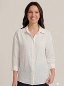Camisa manga 3/4 con pliegues - ArmasStyle