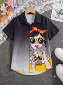 Camisa manga corta con diseño impreso - ArmasStyle