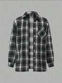 Camisa manga larga a cuadros con bolsillo - ArmasStyle