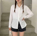 Camisa manga larga clasica unicolor - ArmasStyle