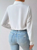 Camisa manga larga clasica unicolor - ArmasStyle