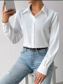 Camisa manga larga clasica unicolor - ArmasStyle