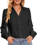 Camisa manga larga con deseño plizado - ArmasStyle