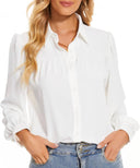 Camisa manga larga con deseño plizado - ArmasStyle