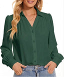 Camisa manga larga con deseño plizado - ArmasStyle