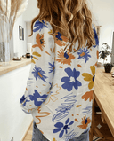 Camisa manga larga con estampado floral - ArmasStyle