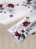 Camisa manga larga con estampado floral - ArmasStyle