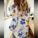 Camisa manga larga con estampado floral - ArmasStyle