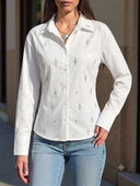Camisa manga larga con pedreria - ArmasStyle