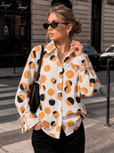 Camisa manga larga estampada en circulos - ArmasStyle
