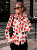 Camisa manga larga estampada en circulos - ArmasStyle