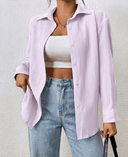 Camisa manga larga holgada unicolor - ArmasStyle