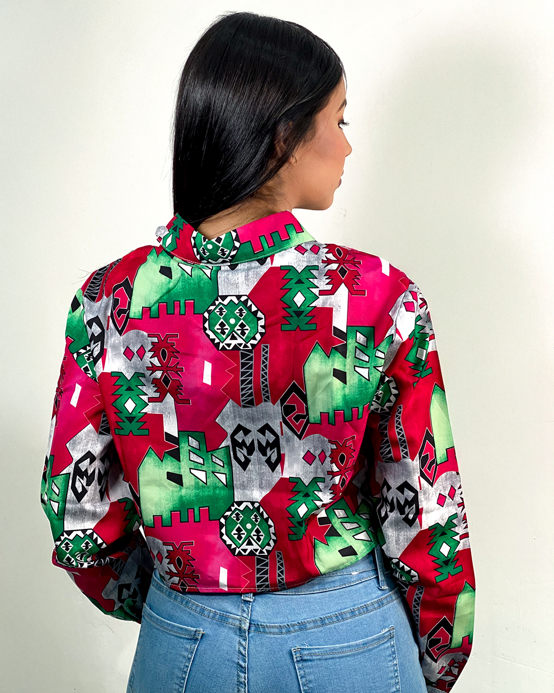 Camisa corta con estampado