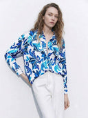Camisa satinada estampada - ArmasStyle