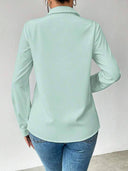 Camisa unicolor manga larga - ArmasStyle