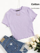 Camiseta unicolor acanalada - ArmasStyle