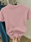 Camiseta unicolor con estampado en impresion - ArmasStyle