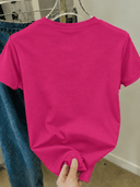 Camiseta unicolor con estampado en impresion - ArmasStyle