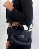 Cartera semi cuero con detalle plateado - ArmasStyle