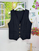 Chaleco unicolor casual liso - ArmasStyle