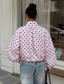 Chaqueta con cremallera de lunares - ArmasStyle