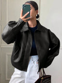 Chaqueta de curina UP con bolsillos y cremallera - ArmasStyle