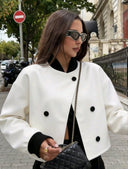 Chaqueta elegante minimalista estilo frances - ArmasStyle