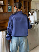 Chaqueta estilo chino de saten tendencia - ArmasStyle