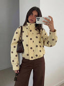 Chaqueta holgada de lunares grandes - ArmasStyle