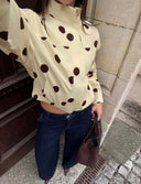 Chaqueta holgada de lunares grandes - ArmasStyle