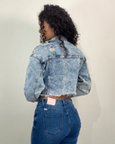Chaqueta jeans con piedreria - ArmasStyle