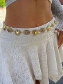Cinturon con forma de corazon de metal 120cm - ArmasStyle