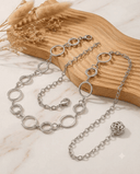 Cinturon de metal con diseño circular 120CM - ArmasStyle