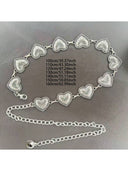 Cinturon de metal con forma de corazon 110cm - ArmasStyle