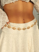 Cinturon de metal con perla 120cm - ArmasStyle