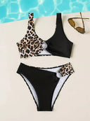 Conjunto de bikini con estampado animal print - ArmasStyle