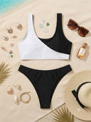 Conjunto de bikini con fruncido en la parte trasera inferior - ArmasStyle