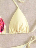 Conjunto de bikini halter estampado - ArmasStyle